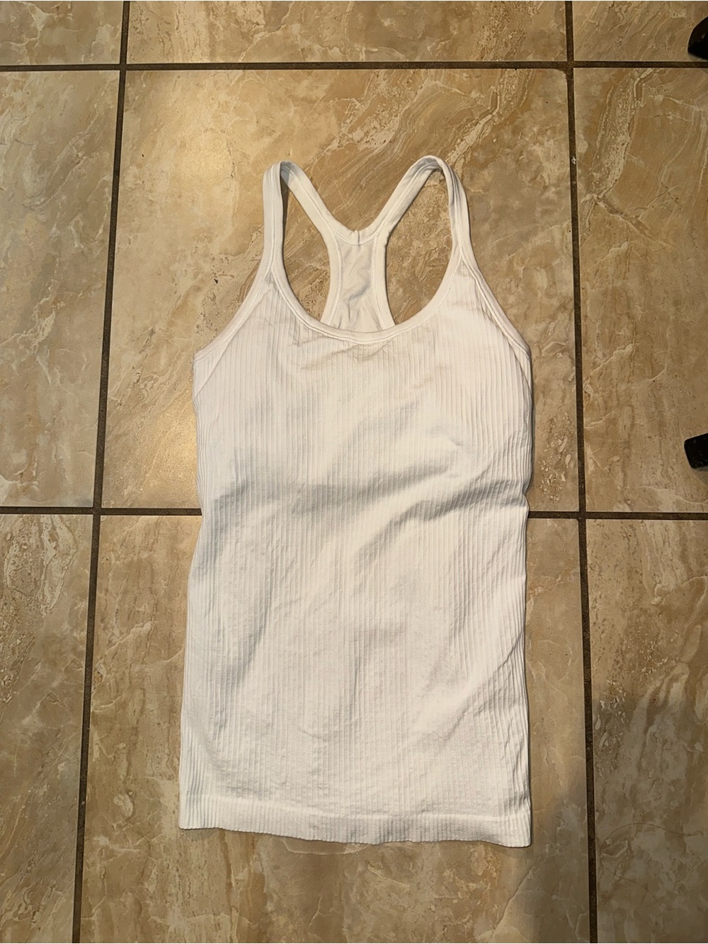 White Lululemon Ebb to Street Tank Top Size 6